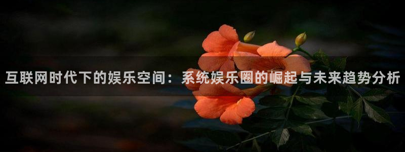 安信12登录入口官网：互联网时代下的娱乐空间：系统娱乐圈的崛起与未来趋势分析
